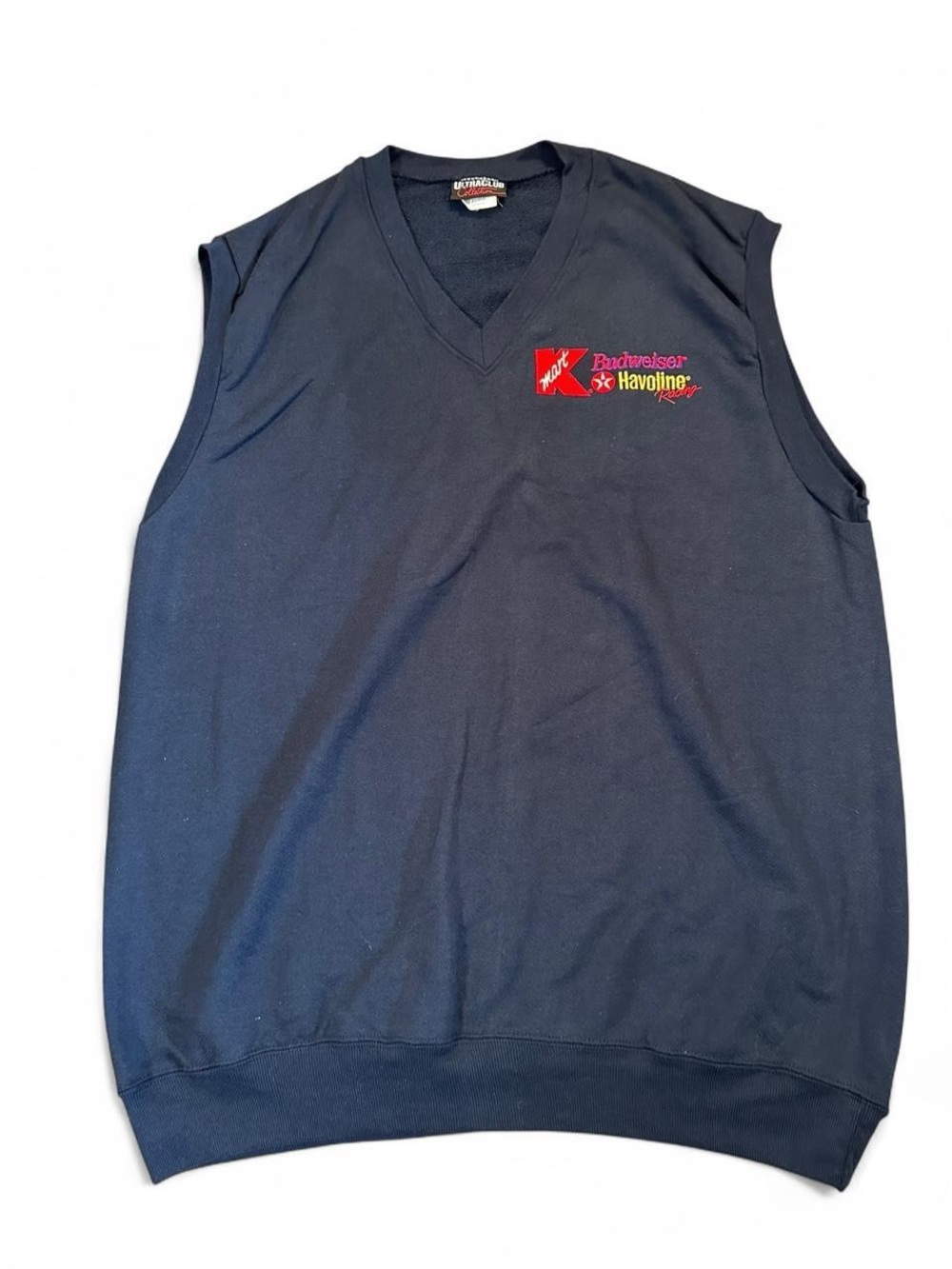 Ultra Club Collection NASCAR Racing Kmart Havoline Budweiser Black Vest‎ Size XL